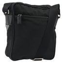 PRADA Shoulder Bag Nylon Black Silver Auth 175300-1