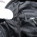 PRADA Shoulder Bag Nylon Black Silver Auth 175300-22