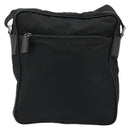 PRADA Shoulder Bag Nylon Black Silver Auth 175300-13