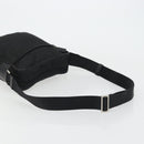 PRADA Shoulder Bag Nylon Black Silver Auth 175300-7