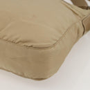 PRADA Shoulder Bag Nylon Beige Silver Auth 175301-14