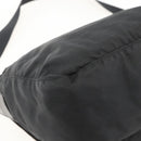 PRADA Shoulder Bag Nylon Black Silver Auth 175302-18
