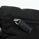 PRADA Shoulder Bag Nylon Black Silver Auth 175302-20