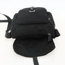 PRADA Shoulder Bag Nylon Black Silver Auth 175302-21
