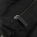 PRADA Shoulder Bag Nylon Black Silver Auth 175302-22
