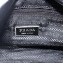 PRADA Shoulder Bag Nylon Black Silver Auth 175302-23