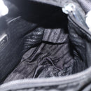 PRADA Shoulder Bag Nylon Black Silver Auth 175302-24