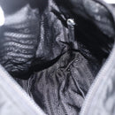 PRADA Shoulder Bag Nylon Black Silver Auth 175302-25