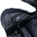 PRADA Shoulder Bag Nylon Black Silver Auth 175302-26