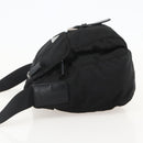 PRADA Shoulder Bag Nylon Black Silver Auth 175302-3