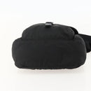 PRADA Shoulder Bag Nylon Black Silver Auth 175302-5
