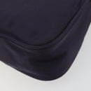 PRADA Pouch Hand Bag Nylon Purple Silver Auth 175303-15