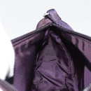 PRADA Pouch Hand Bag Nylon Purple Silver Auth 175303-20