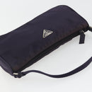 PRADA Pouch Hand Bag Nylon Purple Silver Auth 175303-6