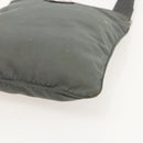 PRADA Shoulder Bag Nylon Gray Silver Auth 175304-14