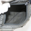 PRADA Shoulder Bag Nylon Gray Silver Auth 175304-11