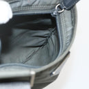 PRADA Shoulder Bag Nylon Gray Silver Auth 175304-20