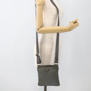 PRADA Shoulder Bag Nylon Gray Silver Auth 175304-22