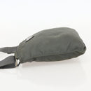 PRADA Shoulder Bag Nylon Gray Silver Auth 175304-3