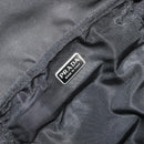 PRADA Vanity Pouch Nylon Black Silver Auth 175305-19