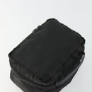 PRADA Vanity Pouch Nylon Black Silver Auth 175305-6