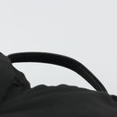 PRADA Vanity Pouch Nylon Black Silver Auth 175305-14