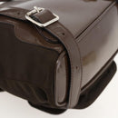 GUCCI Bamboo Backpack Nylon Brown Silver 003 1998 0030 Auth 175306-18