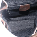 GUCCI Bamboo Backpack Nylon Brown Silver 003 1998 0030 Auth 175306-11