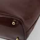 GUCCI Bambus Handtasche Lackleder Braun Gold 000 781 0295 Orig. 175307-15