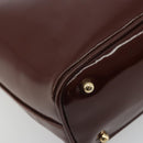 GUCCI Bambus Handtasche Lackleder Braun Gold 000 781 0295 Orig. 175307-16