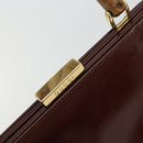 GUCCI Bambus Handtasche Lackleder Braun Gold 000 781 0295 Orig. 175307-17