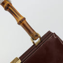 GUCCI Bambus Handtasche Lackleder Braun Gold 000 781 0295 Orig. 175307-18
