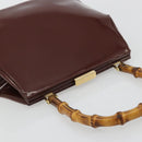 GUCCI Bambus Handtasche Lackleder Braun Gold 000 781 0295 Orig. 175307-6
