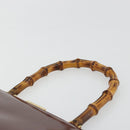GUCCI Bambus Handtasche Lackleder Braun Gold 000 781 0295 Orig. 175307-8