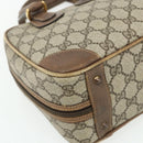 GUCCI GG Supreme Hand Bag PVC Beige Gold 000 58 0090 Auth 175308-15