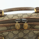 GUCCI GG Supreme Hand Bag PVC Beige Gold 000 58 0090 Auth 175308-17