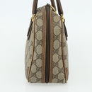 GUCCI GG Supreme Hand Bag PVC Beige Gold 000 58 0090 Auth 175308-4