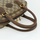 GUCCI GG Supreme Hand Bag PVC Beige Gold 000 58 0090 Auth 175308-7