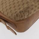 GUCCI Micro GG Supreme Shoulder Bag PVC Beige Gold Auth 175309-10