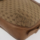 GUCCI Micro GG Supreme Shoulder Bag PVC Beige Gold Auth 175309-11