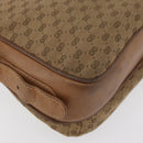 GUCCI Micro GG Supreme Shoulder Bag PVC Beige Gold Auth 175309-12