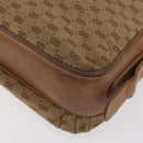 GUCCI Micro GG Supreme Shoulder Bag PVC Beige Gold Auth 175309-13