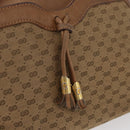 GUCCI Micro GG Supreme Shoulder Bag PVC Beige Gold Auth 175309-14