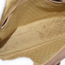 GUCCI Micro GG Supreme Shoulder Bag PVC Beige Gold Auth 175309-16