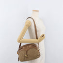 GUCCI Micro GG Supreme Shoulder Bag PVC Beige Gold Auth 175309-22