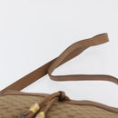 GUCCI Micro GG Supreme Shoulder Bag PVC Beige Gold Auth 175309-8