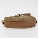 GUCCI Micro GG Supreme Shoulder Bag PVC Beige Gold Auth 175309-9