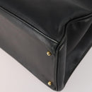 GUCCI Bamboo Tote Bag Leather Black Gold 002 123 0322 Auth 175311-9