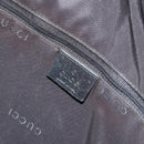GUCCI Bamboo Shoulder Bag Leather Black Silver Auth 175312-19