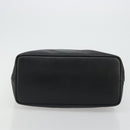 GUCCI Bamboo Shoulder Bag Leather Black Silver Auth 175312-5